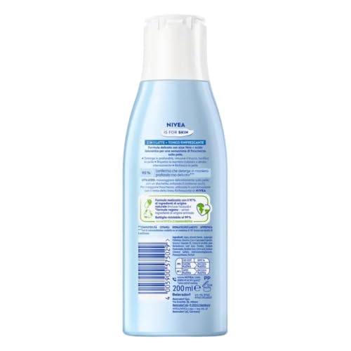 NIVEA 2-in-1 Refreshing Cleansing Milk & Toner 200 ml 6.76 fl oz