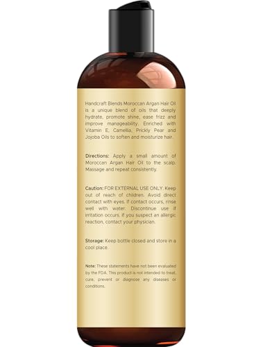 Moroccan Argan Oil for Hair - 6.76 oz Nourishing Hair Serum