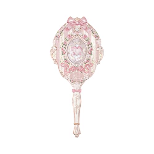 Flower Knows Bunny Garden Hand Mirror - Pink Floral Design
