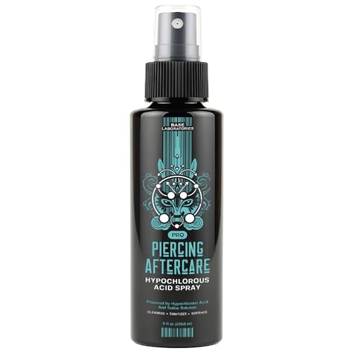 Hypochlorous Acid Piercing Aftercare Spray 8 oz | Rapid Healing & Relief