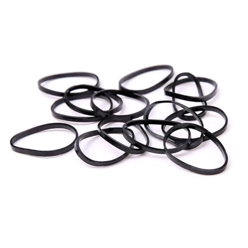3200 Elastic Hair Ties Black Mini Rubber Bands for Girls