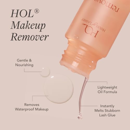 House of Lashes Daily Essentials Set, Bonding Glue, Sealant and Makeup Remover, Black, Water-Resistant