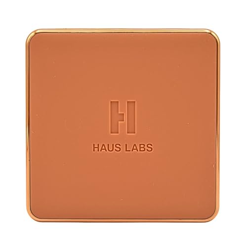 Haus Labs Power Sculpt Velvet Bronzer ? Terra Sol Light Medium, Golden Peach Undertones, Natural Finish, Clean Talc-Free 12-Hour Powder Bronzer