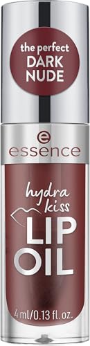 Essence Hydra Kiss Lip Oil Tinted Glossy Finish 08 Mocha Glow - Hydrating & Nourishing Lip Treatment