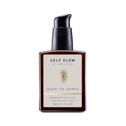 Self Glow by James Read - Dusk to Dawn Overnight Tan Facial Serum | Hydrate, Smooth + Plump | Aloe, Vitamin E + Plant-Based DHA | Stain-, Silicone- + Drying Alcohol-Free (50mL | 1.7 fl oz)