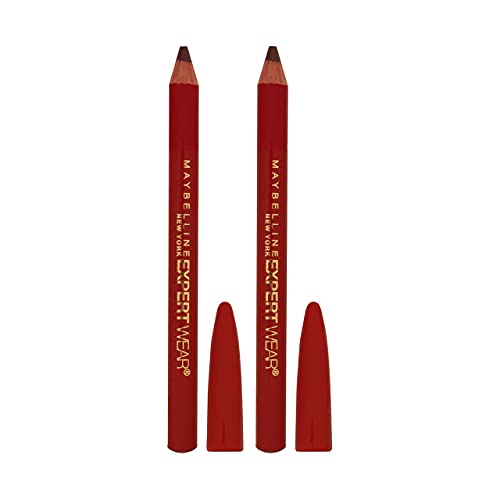 Maybelline Expert Wear Twin Brow & Eye Pencils, Dark Brown, 2 Pack