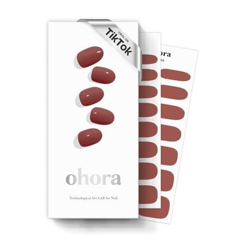 ohora Semi Cured Gel Nail Set of 2 (N Carmel & N Brick) - Professional Salon-Quality Nail Care