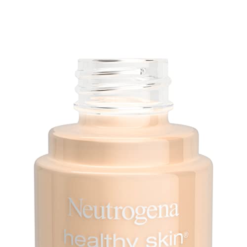 Neutrogena Healthy Skin Liquid Makeup Foundation, Broad Spectrum SPF 20 Sunscreen, Lightweight & Flawless Coverage Foundation with Antioxidant Vitamin E & Feverfew, Natural Beige, 1 fl. oz (Pack of 2)