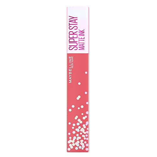 MAYBELLINE New York Super Stay Matte Ink Liquid Lipstick, Transfer-Proof, Long-Lasting, Limited-Edition Birthday-Cake-Scented Shades, Guest of Honor, 0.17 Fl Oz