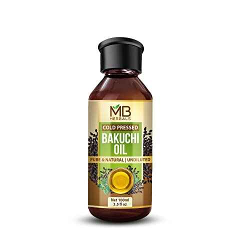 MB Herbals Bakuchi Oil, 100ml, 100% Pure Psoralea corylifolia Oil, For External Use Only