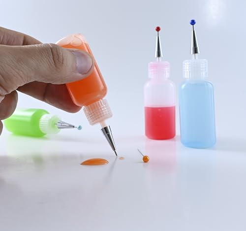 4-Pack 20ml Precision Applicator Bottles with Ultrafine Tips