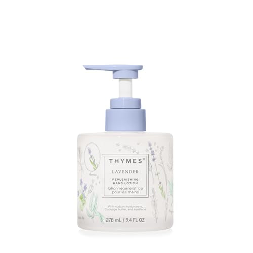 Thymes Lavender Hand Lotion for Dry Skin - Moisturizing Formula 9.4 fl oz