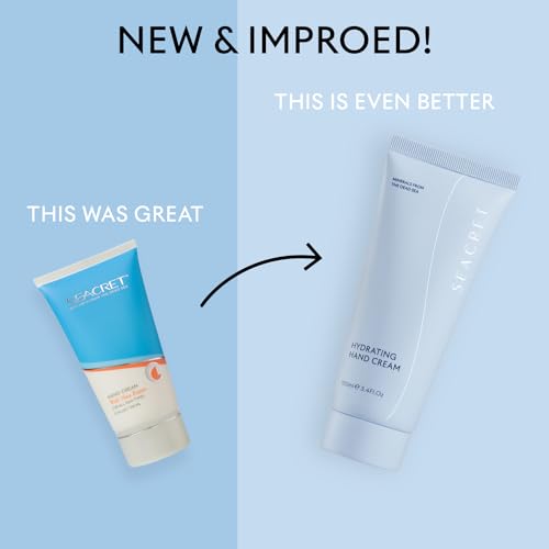 SEACRET Minerals Hand Cream, From The Dead Sea, Shea Butter Deeply Hydrates, Peony Scent, 5.1 Fl Oz / 145 ml