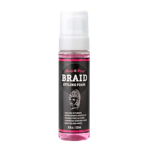 Nicole & Alyssa Braid Styling Foam 8oz – Extra Hold