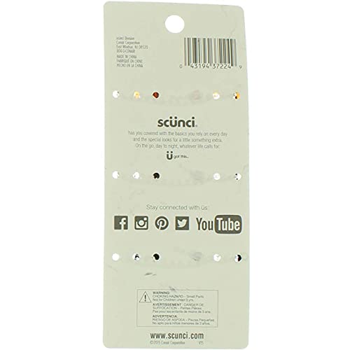 Scunci Effortless Beauty Jaw Hair Clips 3 ea (Pack of 2)
