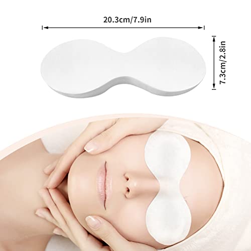 MoyRetty 300 Sheets Disposable Eye Mask-Non Woven Eye Care Cotton, Facial Eye Covers Skincare Spa Paper, Cosmetic Facial Paper Sheet Eye Nose Face Pads for Home Salon Beauty Tools