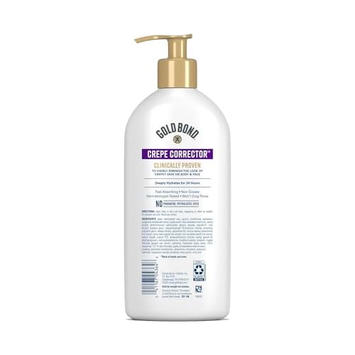 Gold Bond Age Renew Crepe Corrector Body Lotion, Replenishing & Smoothing Formula, 13 oz (Packaging May Vary)