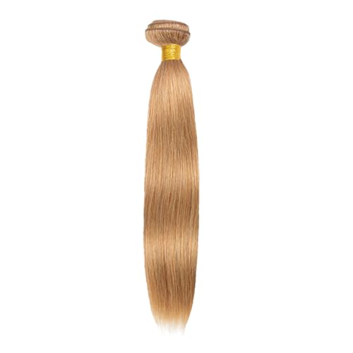 #27 Honey Blonde Straight Human Hair Bundle 16 Inch 50g