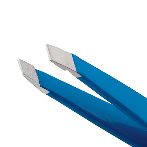 Tweezerman Mini Slant Tweezer for Eyebrows – Bahama Blue