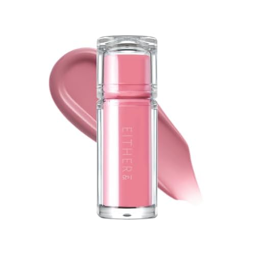 EITHER& Dewy Syrup Tint 02 ? Tokyo Blossom | Vibrant & Fresh Color Lip Tint, All-Day Juicy Glow, Smudge-Proof, Hydrating, Long-Lasting, Non-Sticky Formula (4.3g)