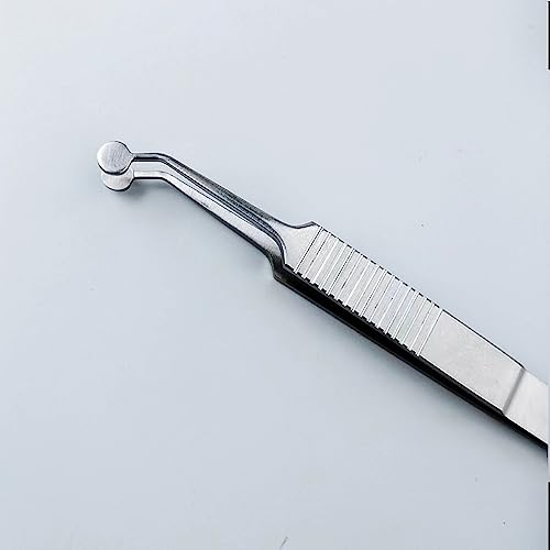 Round Tip stainless steel tweezer Arita Tauber Meibomian gland expression forceps Eyelid massage forceps