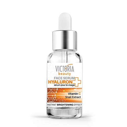 Victoria Beauty Hyaluron+ Brightening Face Serum with Hyaluronic Acid and Vitamin C ? The Best Anti-Aging and Anti-Wrinkle Moisturizer, 20ml
