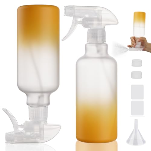 16.9oz Refillable Spray Bottles 2 Pack - Adjustable Nozzle & Leakproof