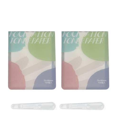 2pc Liquid Palette Paper Disposable Makeup Mixing Pad with Sticks