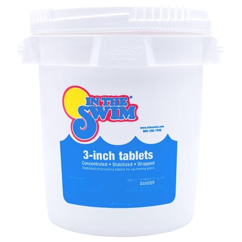 In The Swim 3 Inch Chlorine Tablets 10 lb - Stabilized Slow Dissolve