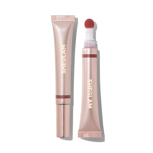 SHEGLAM Pout Pillow Cushion Lip Gloss Moisturizing Liquid Lipstick High Shine Finish Sponge Tip Applicator Non-Sticky Lip Glaze Party -Catching Z's