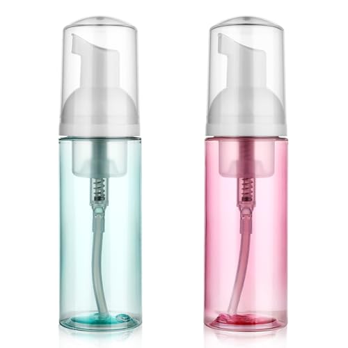 2-Pack Foam Pump Bottles 60ml Travel Size Soap Dispenser