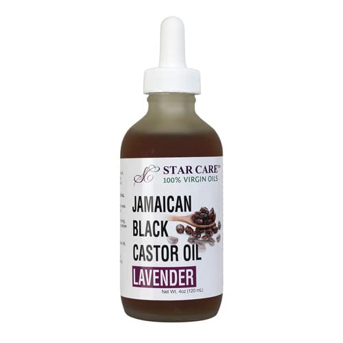 STAR CARE 100% Virgin Jamaican Black Castor Oil 4oz/ 120ml (Lavender)