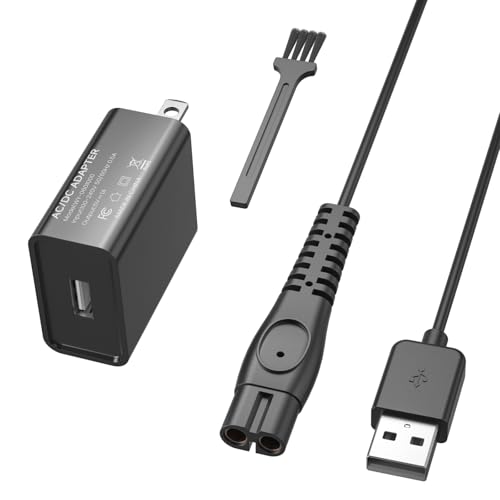 5V Charger Fit for Philips Norelco One Blade 360 QP2724 QP2834 Trimmer Razor, MG7910 MG9510 MG9520 MG9525 QP4631 QP6542 QP6552 QP4530 QP1924 QP1324 MG5900 MG5910 MG3919 for Phillips Shaver