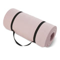 Extra Thick Yoga Mat with Carrying Strap | 1-Inch Memory Foam
