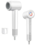 Tailulu White High-Speed Ionic Hair Dryer 160,000 RPM for Fast Drying & Shine