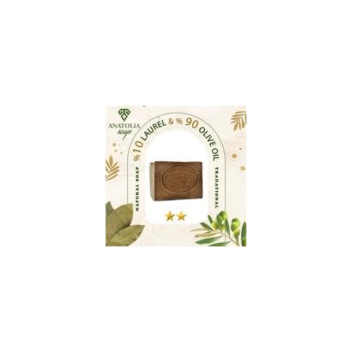 Anatolia Soap Organic Handmade Natural Castille Body For Men Women (%10 Laurel Oil And%90 Olive Oil)
