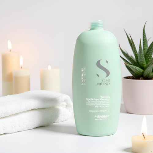 Alfaparf Milano Semi Di Lino Scalp Relief Low Shampoo for Sensitive Skin - Sulfate Free Shampoo - Soothes, Brings Comfort and Hydrates - Itch Relief - Professional Salon Quality