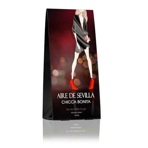 Instituto Espa?ol Aire de Sevilla Chicca Bonita Eau de Toilette Spray for Women, Oriental Floral with Jasmine, 5.1 fl oz, Made in Spain