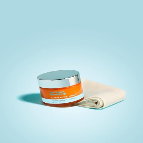 The Organic Pharmacy Carrot Butter Cleanser, Balm to Oil Makeup Remover, 1.18 Fl Oz, All Skin Types
