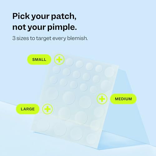 Peach Slices Acne Spot Dots 30 Count - Hydrocolloid Pimple Patches for Face, 3 Sizes