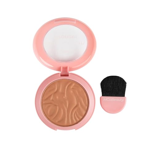 MCoBeauty - Silky Smooth Bronzer Powder - Ultra-Pigmented Bronzing Pressed Powder - Natural Looking and with Shimmer Finish - Face Makeup, Christmas Gifts, Stocking Stuffers