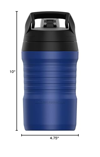 Under Armour Sports Water Jug, 32 oz Insulated Water Bottle w/Handle, Fence Hook, Leak Resistant, Baseball, Football & More