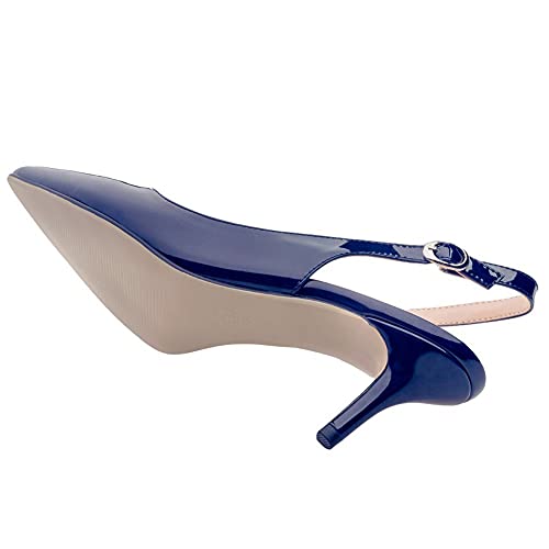 JOY IN LOVE Slingback Kitten Heels for Women Closed Pointed Toe Pumps Dress Shoes