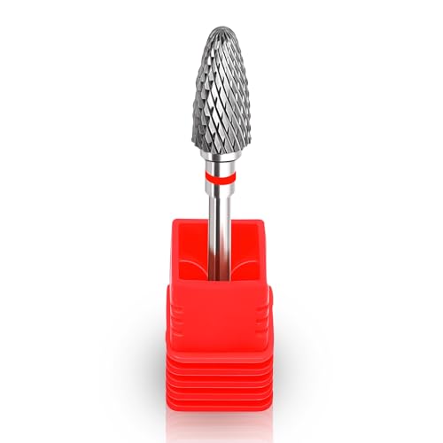 3/32" Carbide Nail Drill Bit - Fine Grit Tungsten for Acrylic & Gel Removal