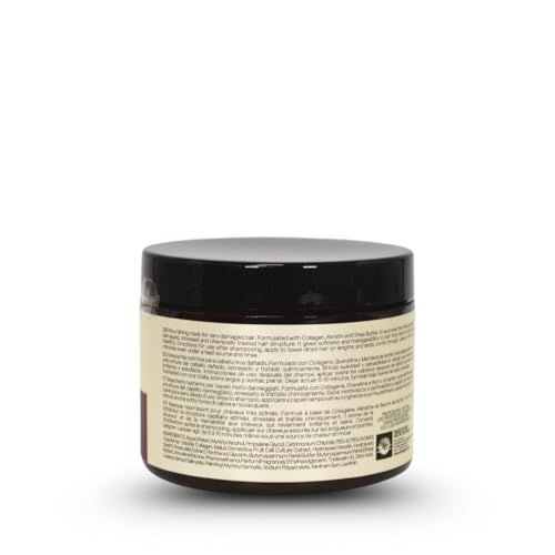 Linange Emergency Reconstruction Shampoo & Mask Set for Damaged Hair, 2 x 16.9 oz