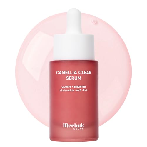 Camellia Clear Daily Exfoliating Serum ? Niacinamide + AHA & PHA, Gentle Chemical Exfoliant Face Serum for Skin Texture & Tone, Hydrating Korean Pore Minimizer for Face