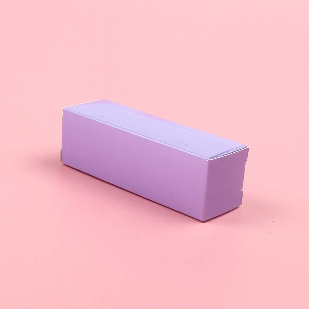 COSIDEA 50 PCS Empty purple Lip Gloss Boxes W28 xW28 xH89mm / W1.02xW1.02xH3.5 inch, Cosmetic Perfume/Mascara Box Packaging for Small Business Wholesale, small Kraft Paper Box Luxury Holder Wrapping