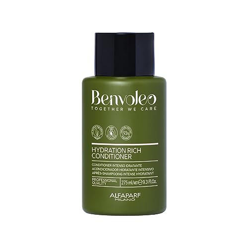 ALFAPARF MILANO Benvoleo Hydration Rich Conditioner for Dry Hair - Clean, Vegan, Sustainable Hair Care - Hydrates, Moisturizes, Nourishes - Paraffin Free - Natural Ingredients - 9.3 FL. Oz.