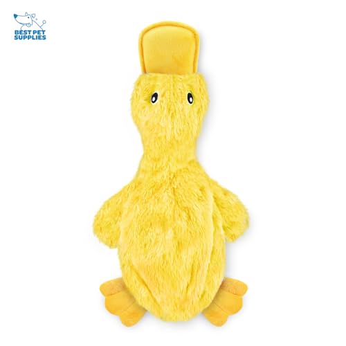 Interactive Crinkle Duck Chew Toy for Dogs - No Stuffing, Large