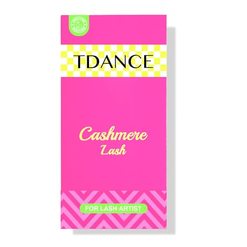 TDANCE Cashmere Lash Extensions Super Matte Black Volume Lash Extension C CC D DD B J L Curl 0.03-0.2mm Thickness Classic Lash Extensions Eyelash Extensions Professional Salon Use(0.03-DD,10-17mm)